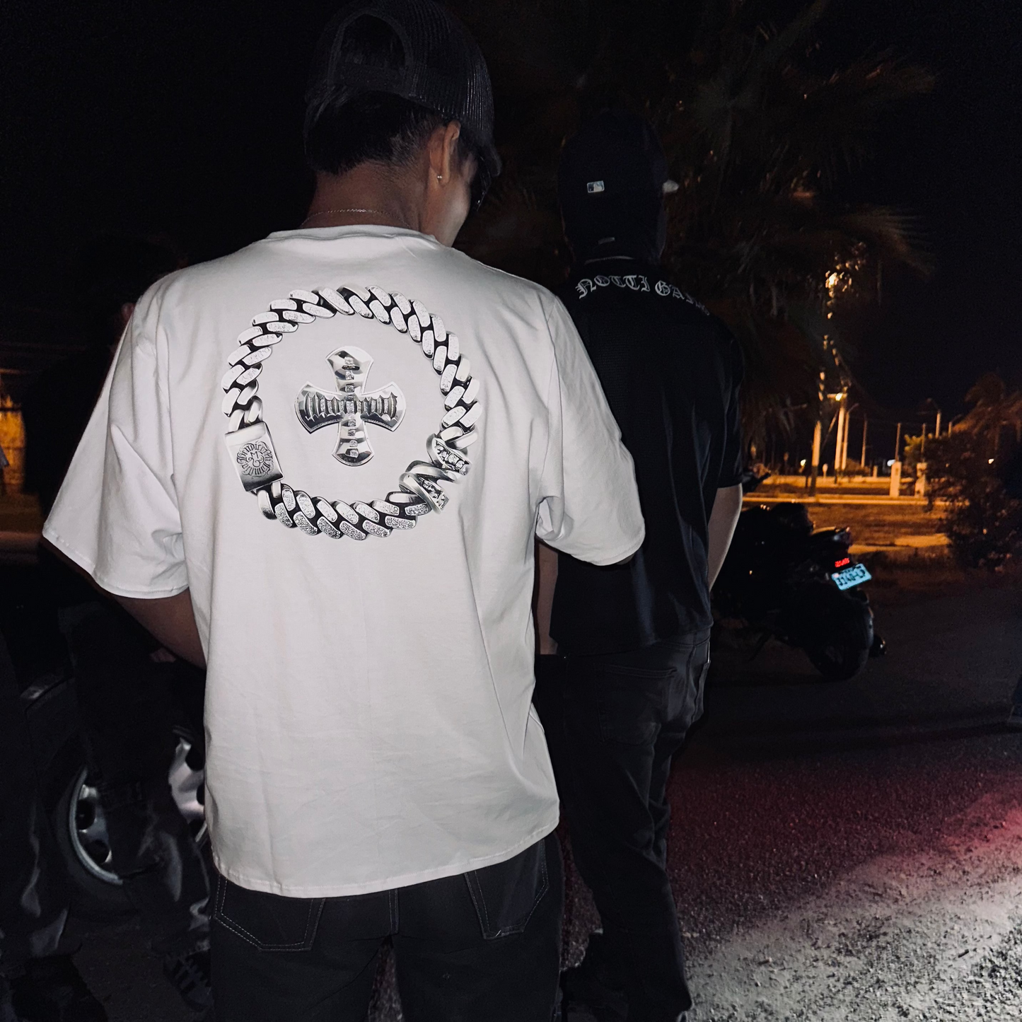 Polo White Chain Cross