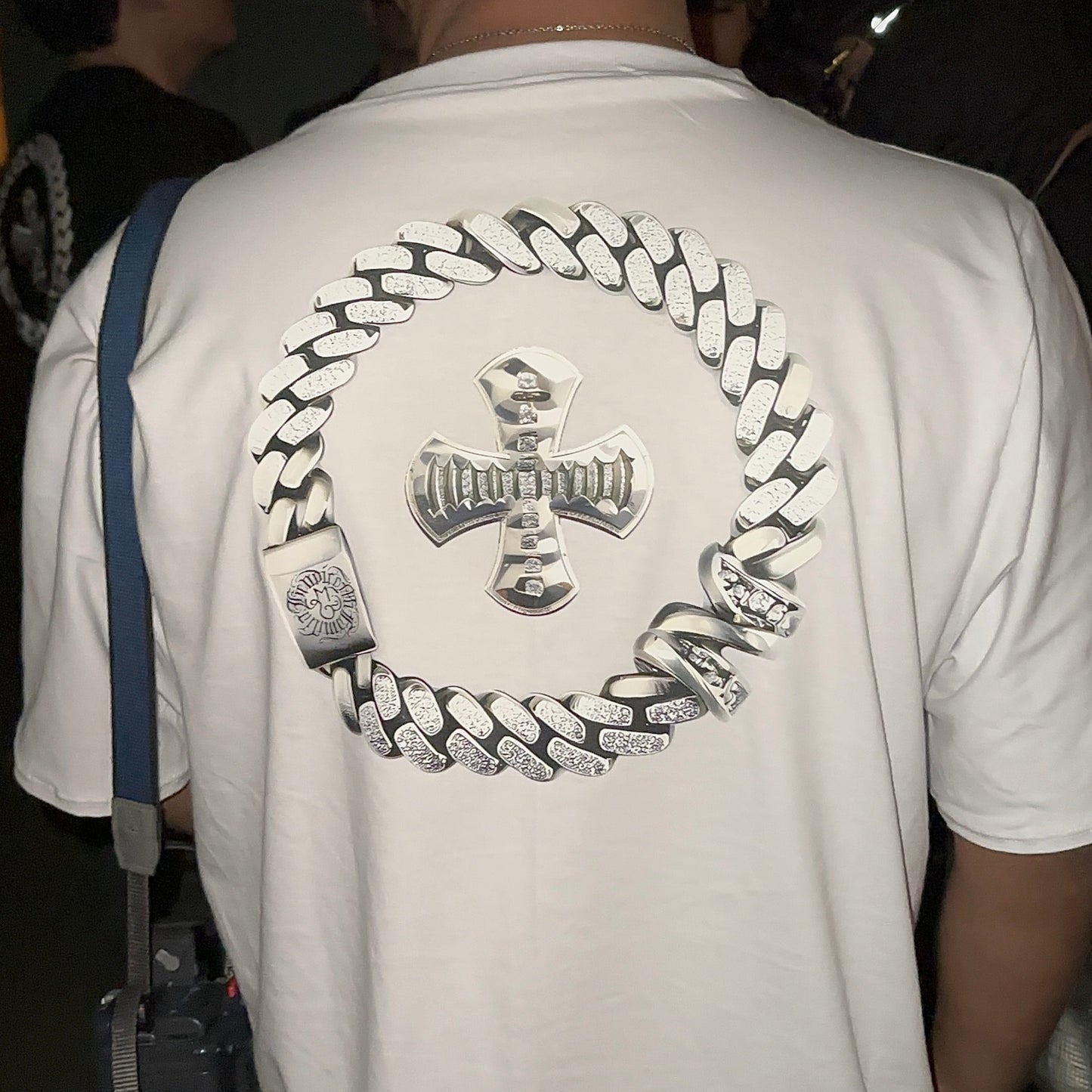 Polo White Chain Cross