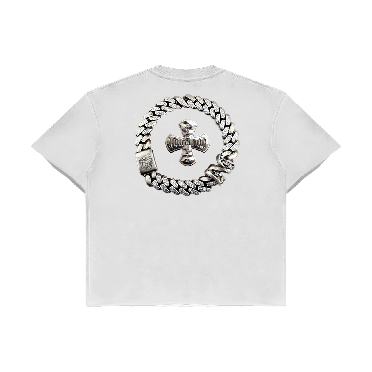 Polo White Chain Cross